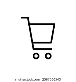 Shopping icon vector illustration. Shopping cart sign and symbol. Trolley icon