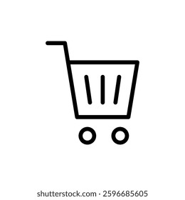 Shopping icon vector illustration. Shopping cart sign and symbol. Trolley icon