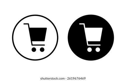 Shopping icon vector illustration. Shopping cart sign and symbol. Trolley icon