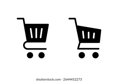 Shopping icon vector illustration. Shopping cart sign and symbol. Trolley icon