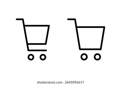 Shopping icon vector illustration. Shopping cart sign and symbol. Trolley icon
