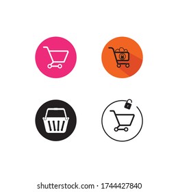Shopping icon vector illustration design template