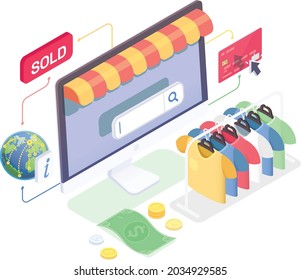 Shopping Icon Vektorgrafik Design