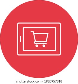 Shopping icon vector image. Can also be used for shopping and eCommerce. Suitable for use on web apps, mobile apps and print media.