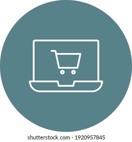 Shopping icon vector image. Can also be used for shopping and eCommerce. Suitable for use on web apps, mobile apps and print media.
