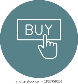 Imagen vectorial de icono de compra. También se puede usar para comprar y eCommerce. Idóneo para aplicaciones web, aplicaciones móviles y medios impresos.