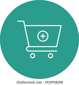 Imagen vectorial de icono de compra. También se puede usar para comprar y eCommerce. Idóneo para aplicaciones web, aplicaciones móviles y medios impresos.