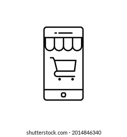 Shopping icon vector image. It can also be used for shopping and e-commerce. Suitable for use in web applications, mobile apps, and print media.
