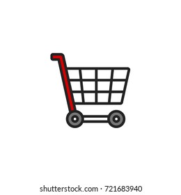 Shopping Icon Vector Isolated