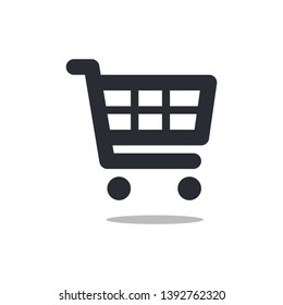 Shopping icon vector isolated on white