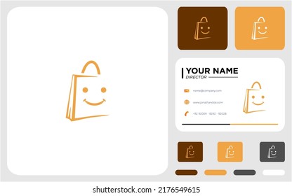 Shopping icon vector logo design