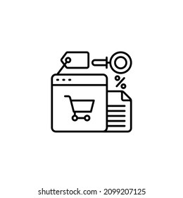 shopping icon in vector. Logotype