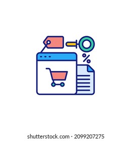 shopping icon in vector. Logotype