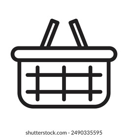 shopping icon vector on white background