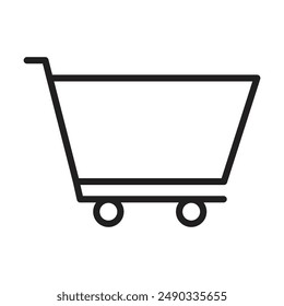 shopping icon vector on white background