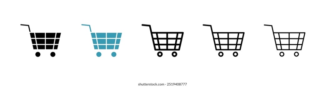 Ícone de compras conjunto de ícones de vetor. EPS 10