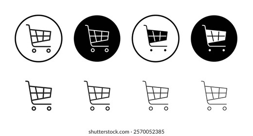 Shopping icon Vector set outline