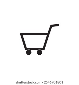 Icono de compras Vector fondo blanco