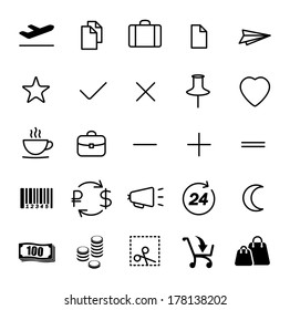 shopping icon for web design. vector illustration
