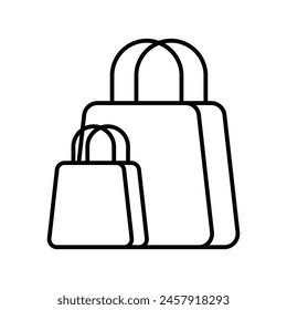 shopping icon with white background vector stock illustration