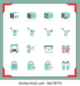 Shopping icons 2 | In a frame series
