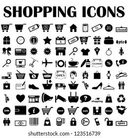 shopping icons