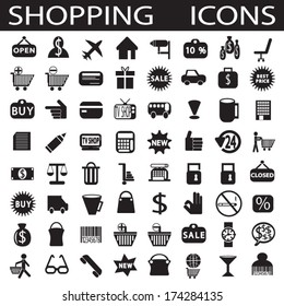 shopping icons