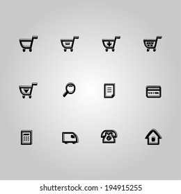 shopping icons 