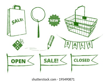 shopping icons
