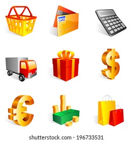 Shopping icons.
