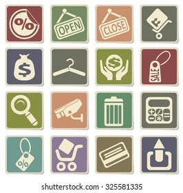 Shopping icons