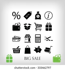 Shopping icons