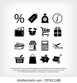 Shopping icons