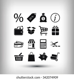 Shopping icons