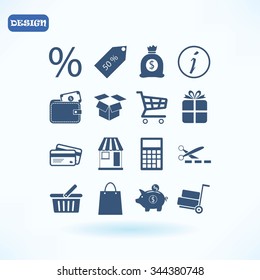 Shopping icons