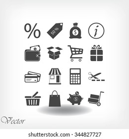 Shopping icons