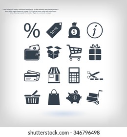 Shopping icons