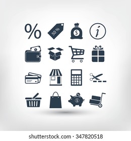Shopping icons
