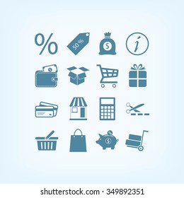 Shopping icons