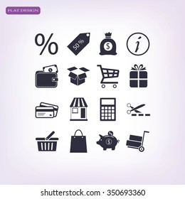Shopping icons