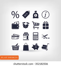 Shopping icons
