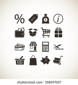 Shopping icons