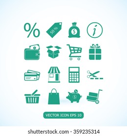 Shopping icons