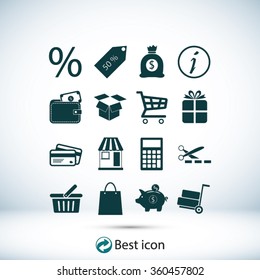 Shopping icons