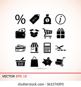 Shopping icons