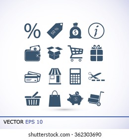 Shopping icons