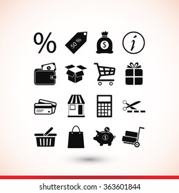Shopping icons