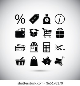 Shopping icons