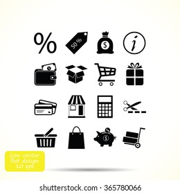 Shopping icons