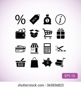 Shopping icons